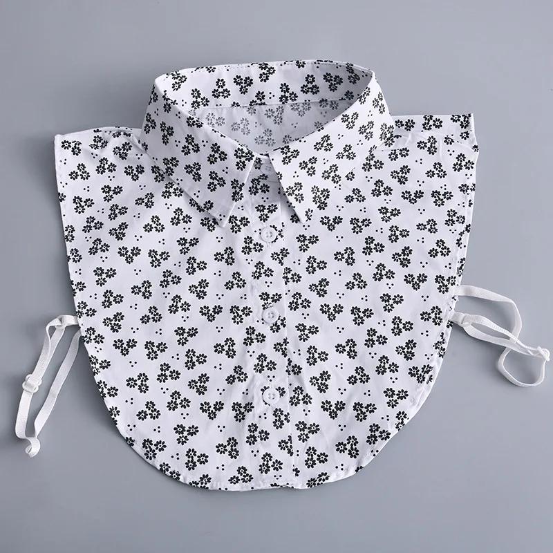 Perfect Match Female Shirt Fake Collar Woman Detachable Collar Girls Removable Neckwear Blouse Lapel False Collar Tie Clothes Accessories