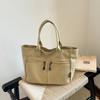 2026 New Large Capacity Canvas Tote Bag High Quality Women's Simple Commuter Shoulder Bag for Woman Fashi Casual Handbag