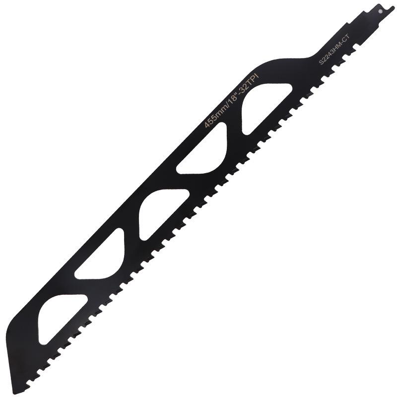 Tungsten Carbide Reciprocating Saw Blade for Brick, Aerated, Porous Concrete, and Fiber Cement Cutting