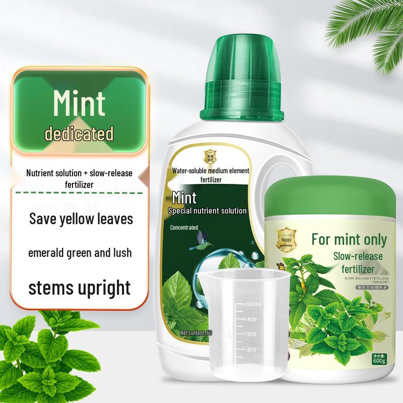 Organic Liquid Fertilizer for Hydroponic Mint and Potted Plants