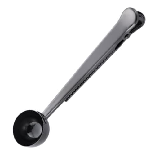 

Coffee spoon, spoon with clip, coffee measure, 2-in-1 multi-function seasoning spoon, stainless steel measuring teaspoon, measuring spoon (approx. 15m