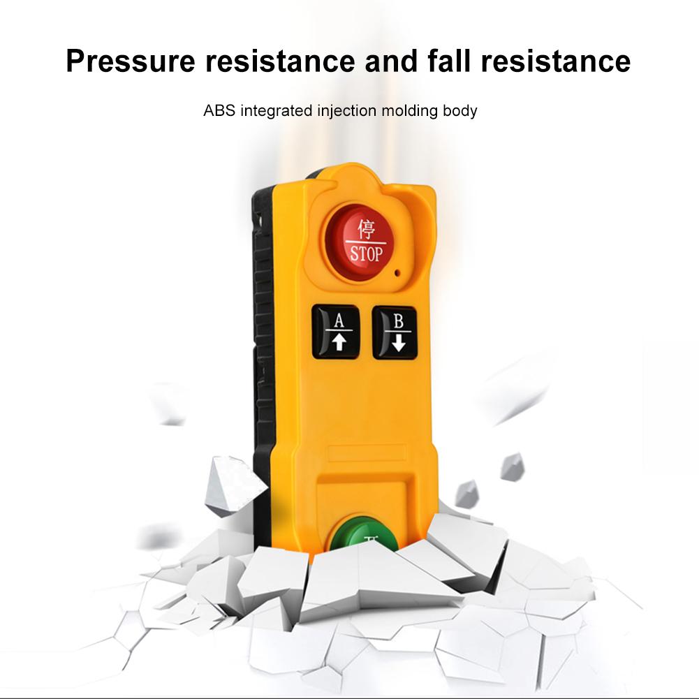 Industrial Wireless Remote Controller 2/4 Buttons Hoist Crane Control Waterproof Crane Industrial Radio Controller Long Distance