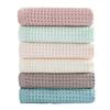 Fashion 70*140cm Cotton Waffle Bath Towel Color Soft Absorbent Wash Towels Home Cleaning Towel Honeycomb Mesh Towel Men Women Adult