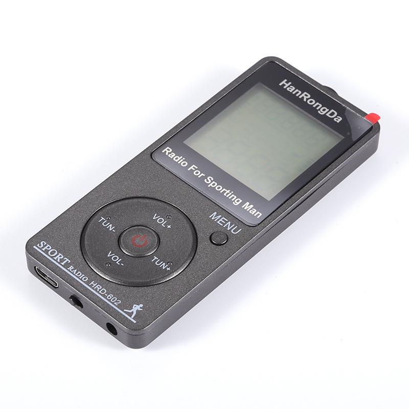 Rechargeable Digital Stereo Pedometer with FM/AM Radio Receiver