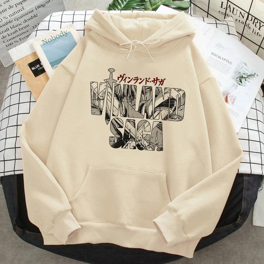 Thorfinn Vinland Saga Vinrando Saga Print Hoodies Women Men Graphic Aesthetic Japanese Hooded Shirt Pullover Vintage