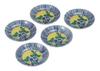 Kutani Ware Iwataya 3.8 Inch Plate Set, Yoshidaya Peony, K9-54