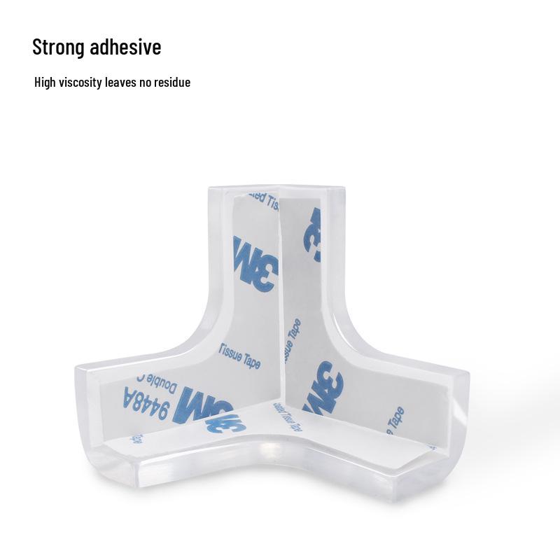 Kids' Protective Soft Silicone Table Corner Guards, Transparent Anti-Bump Cushion