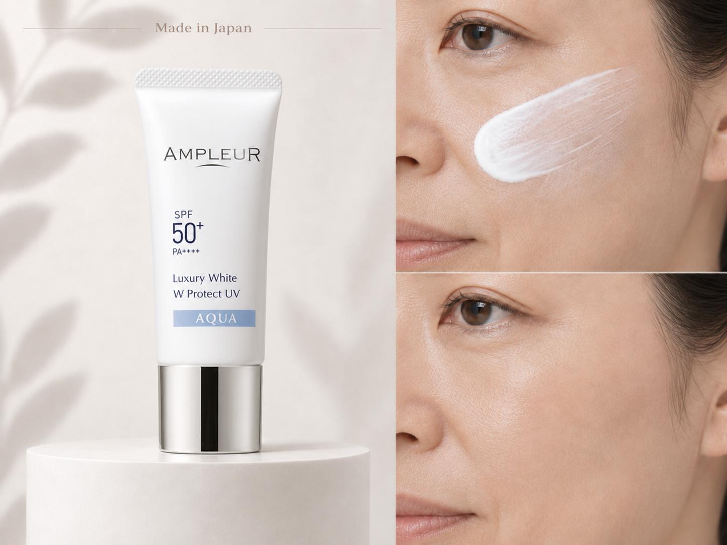 AMPLEUR Luxury White W Protect UV Aqua солнцезащитный крем, 30 гр