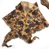 Bensu Jiuyi's Vintage Sand-Washed Double-Yarn Pure Cotton Triangle Scarf: Wear as Headband, Bandeau, or Butt Curtain.