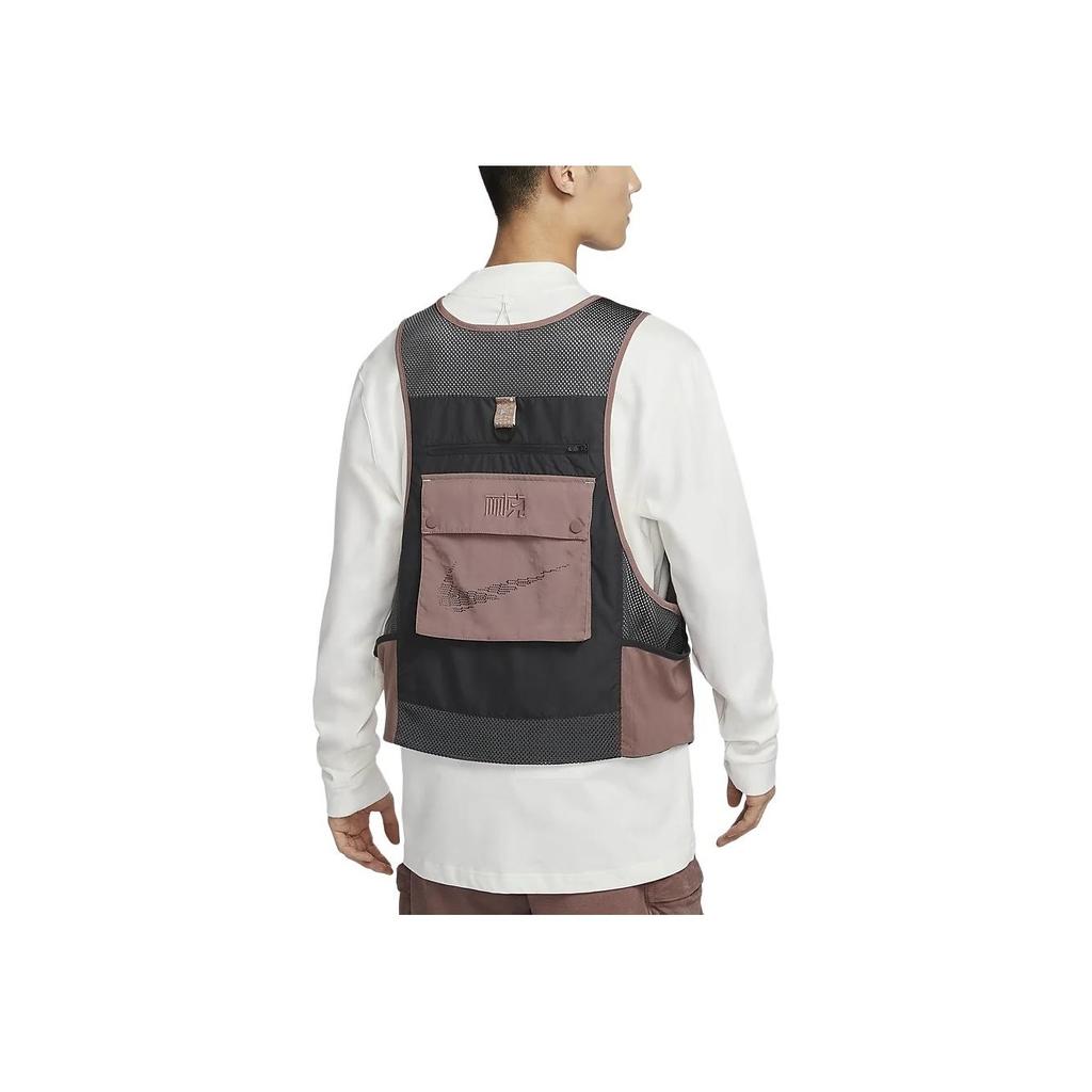 Nike NAI-KE Series Sportswear Color Block Outdoor Casual Sports Vest With Front Pocket Men Vests Dark-Smoke-Grey HF0816-070