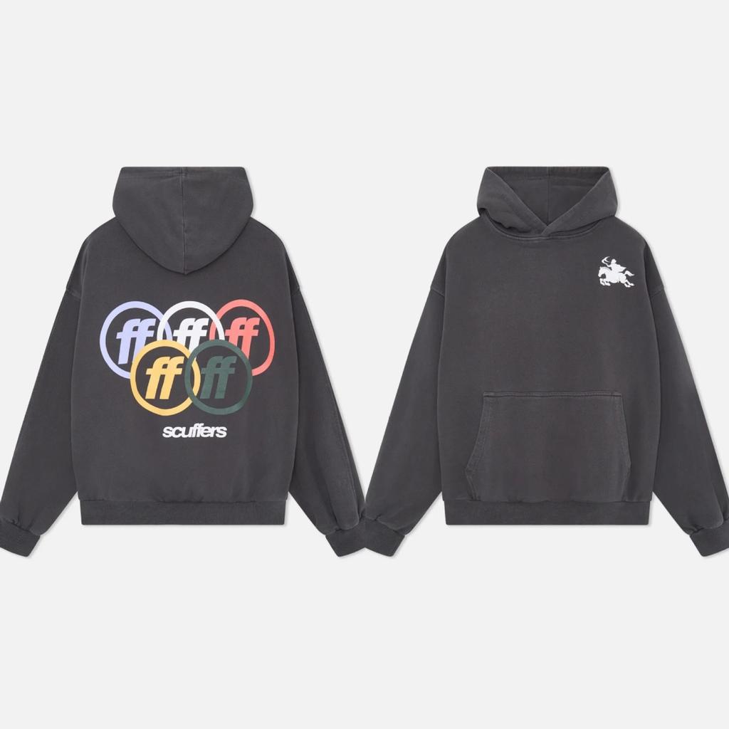 DRIPX European and American Printed Hoodie American Couple Retro Loose Trendy Tops