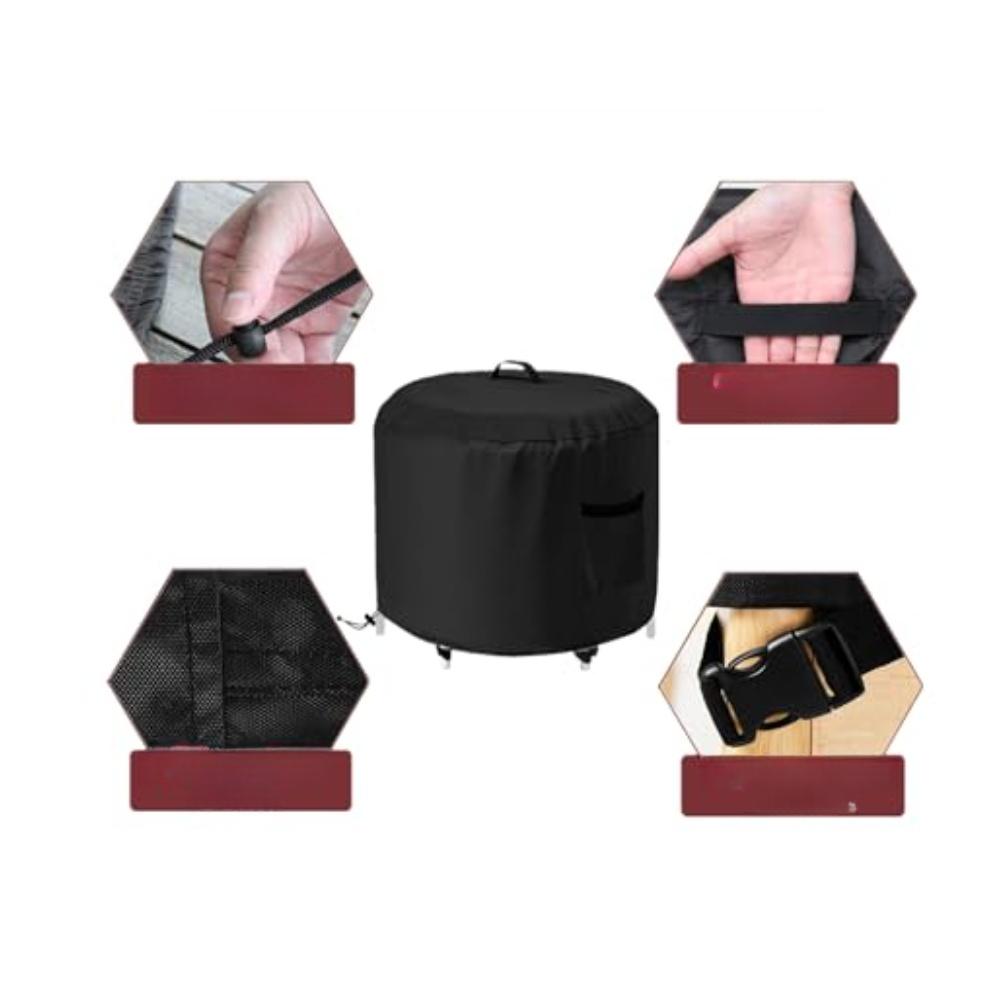 Portable Ice Bath Tub Cover Fit Most Portable Ice Bath Tubs 35*35*30inch 600D Oxford Dustproof For Cold Plunge Tub Protect Cover