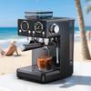 HIBREW H20 Espresso Coffee Machine 1350W 20Bar with Built-in Grinder Milk Frother, 20-Level Grind Adjustment,1.8L Water Tank