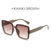 Vintage Big Frame Square Sunglasses Fashion High Quality Women Men Luxury Brand Sun Glasses Retro Gradient Lady Shades UV400