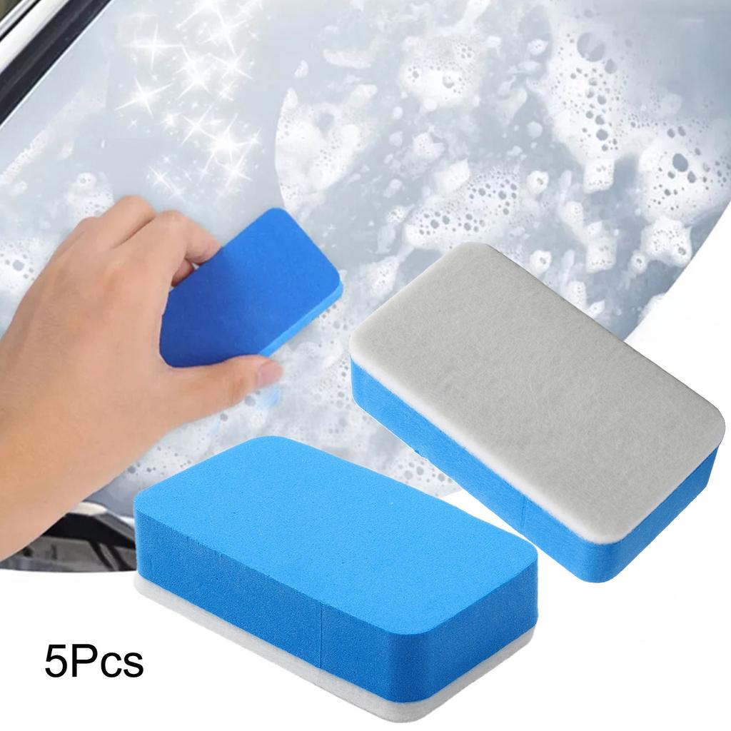 Car Maintenance Windshield Polishing Sponge Oil Film Removal Tool EVA Foam Material Easy Installation Felt Cloth