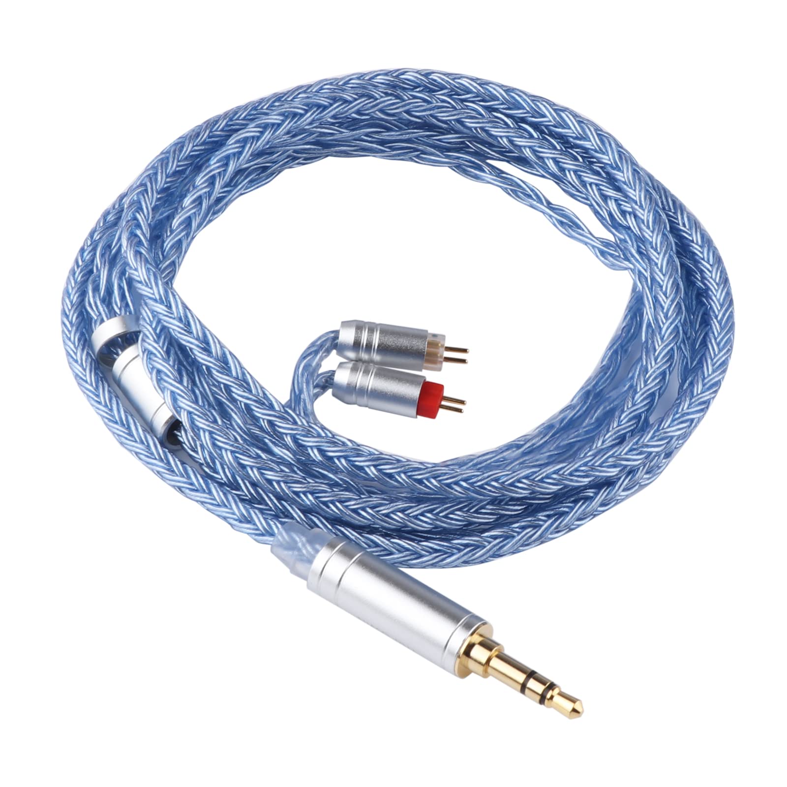 

New TRIPOWIN Zonie 16 Core Silver Plated Cable SPCHIFI Earphone Upgrade Cable [2022 Version] & (3.5mm-0.78mm 2pin, Blue)