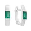Silver Earrings with Natural Agate 1.023ct (2213390)
