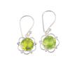Peridot Gemstone 925 Sterling Silver Gift Jewelry Handmade Earrings1.40" For Her EE-56-4