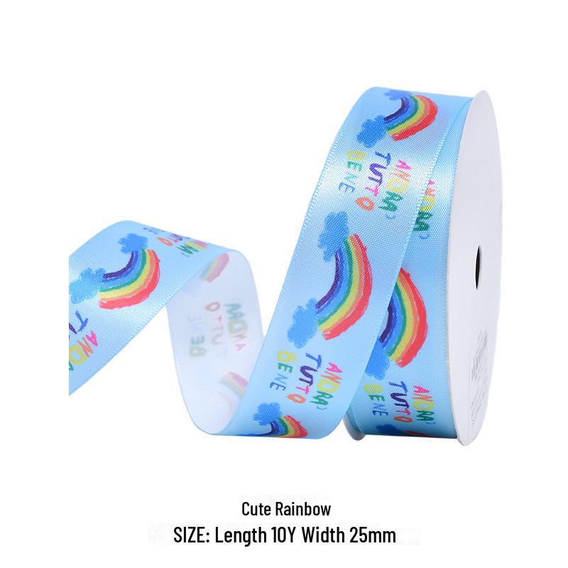 Ruban d'impression Série Arc-en-ciel YAMA pour l'emballage cadeau de la Fête des enfants