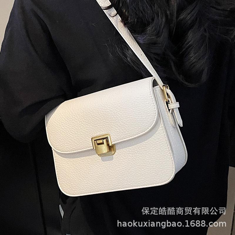 Premium small bag women's bag 2025 new texture niche popular messenger bag women's shoulder underarm small square bag