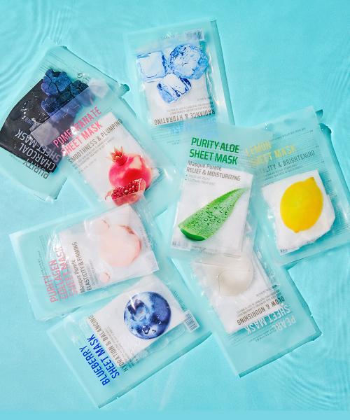 Eunyul Purity Mask Pack 8 Types (5 Sheets Each, Total 40 Sheets)