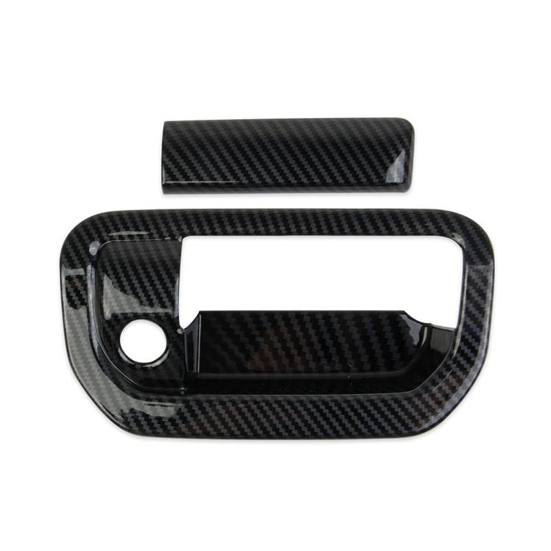 For Honda Ridgeline - Pilot Trunk Rear Door Handle Trim Cover Accessories Component Cover Carbon Fiber