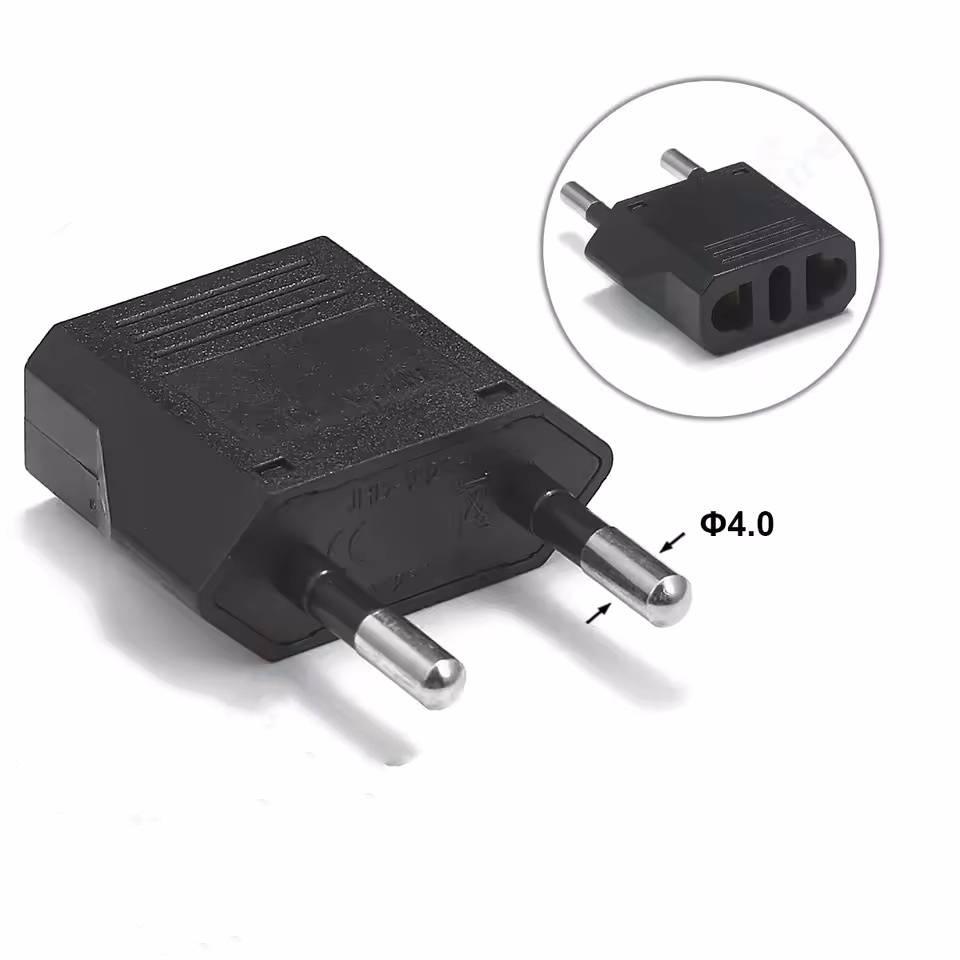 US To EU Plug Adapter China CN American US To EU European Russia Travel Power Adapter 2Pin Plug Type C AC Converter Socket