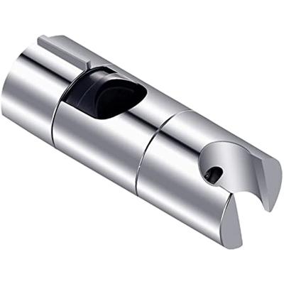 Suporte de chuveiro 18-25 mm de diâmetro ajustável cromado + ABS design suporte de chuveiro de mão instalação simples adequado para trilho de chuveiro