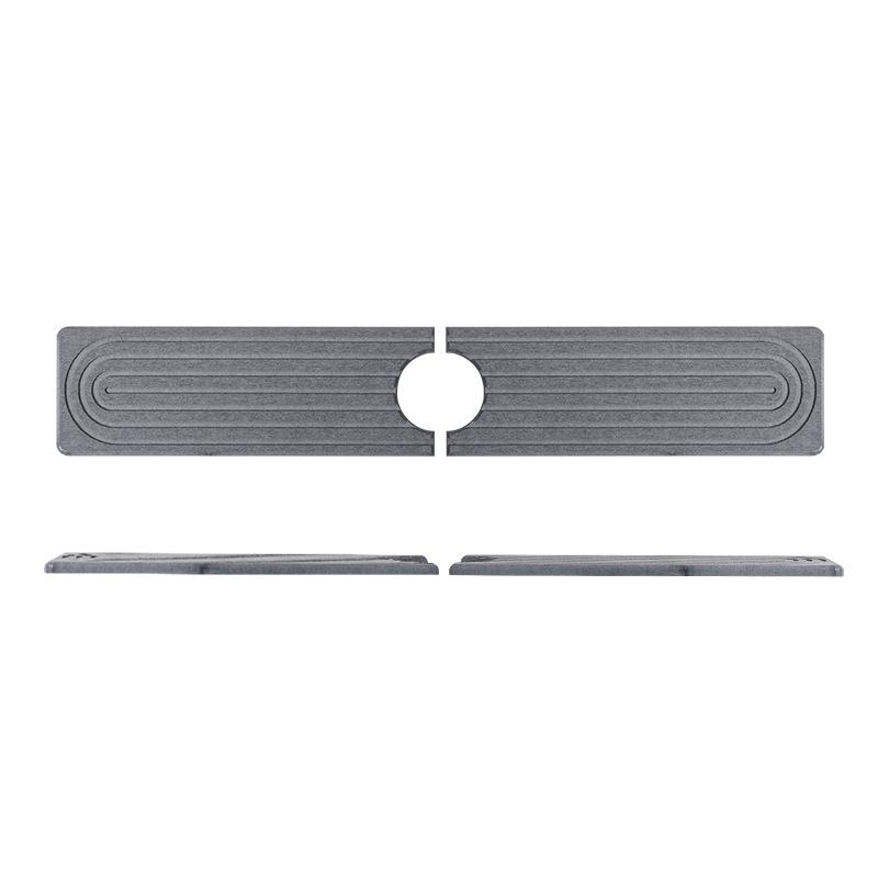 Diatom Mud Water-Absorbing Sink Organizer with Toothbrush Holder and Soap Dish.