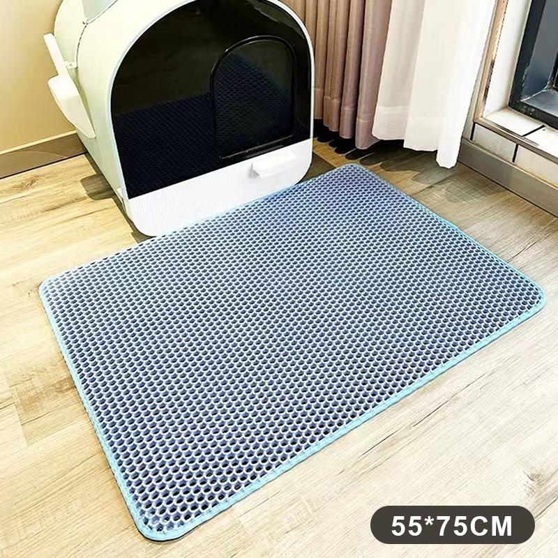 Cat Litter Mat Heavy Duty 2 Layer Waterproof Washable Non Slip Floor Protector for Home Pet Area