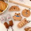 Decoration Food Plush Keychain Croissant Bag Pendant Plush Bread Key Chain  Hanging Accessory