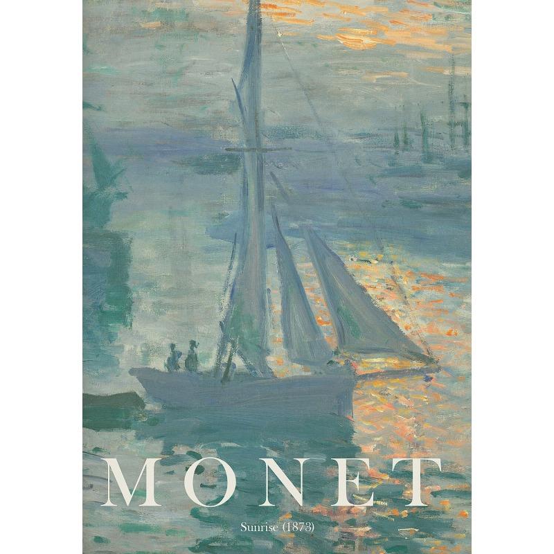 Claude Monet Famous Artist Classic Masterpiece Collection Poster Canvas Painting Wall Art Picture for Room Home Office Decor