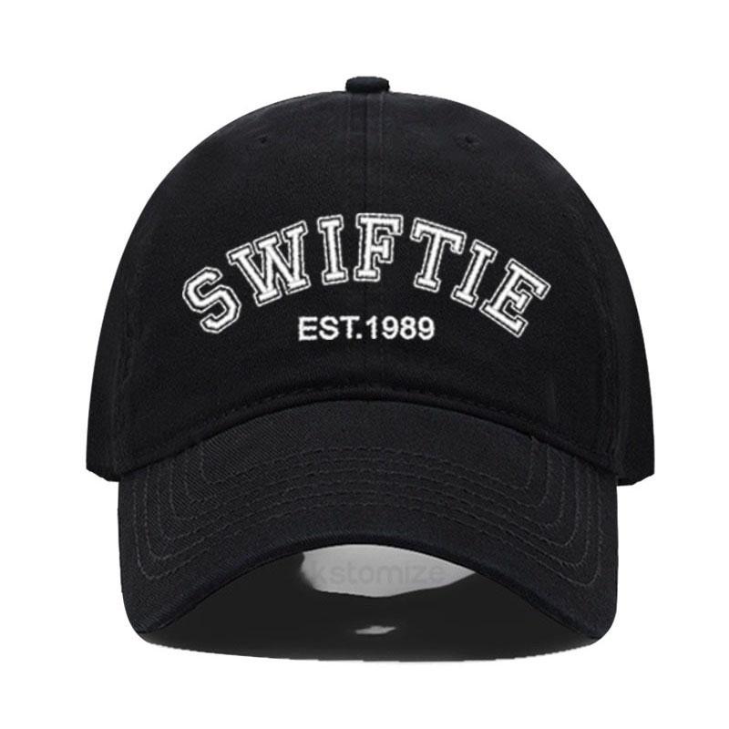 SWIFTIE 1989 Stickerei Baseballkappe für Männer Frauen Unisex Gewaschene Baumwolle Dad Hat Sonnenhut Geschenk Fans Outdoor-Sport Dropshipping
