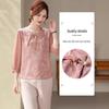 Elegant Chiffon Shirt for Women - Stylish Spring/Summer Gauze Sleeve Top for Middle-Aged and Elderly Women 2026.