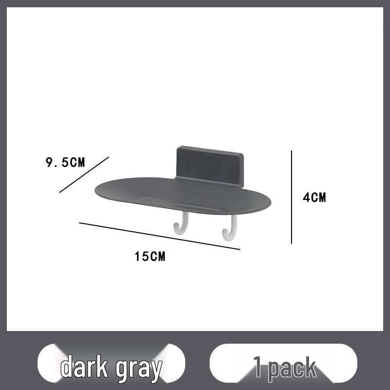 

Настенный самоклеящийся держатель для мыла с дренажной коробкой, полкой для хранения и крючками
