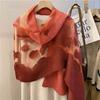 Scarf for Women in Spring and Autumn Korean Version Organza Rose Long Scarf Scarf Shawl