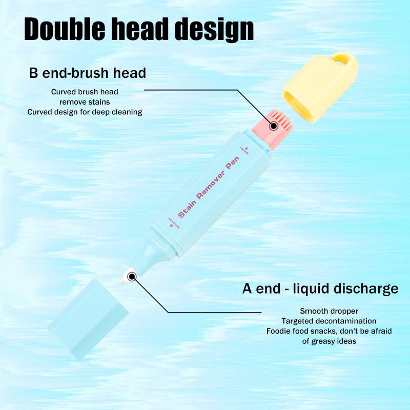 1 Pcs White Clothes Stain Remover Pen Strong Portable Waterless Tank Oil Stain Remover Pen 12Ml Portable Emergency Pot Pen