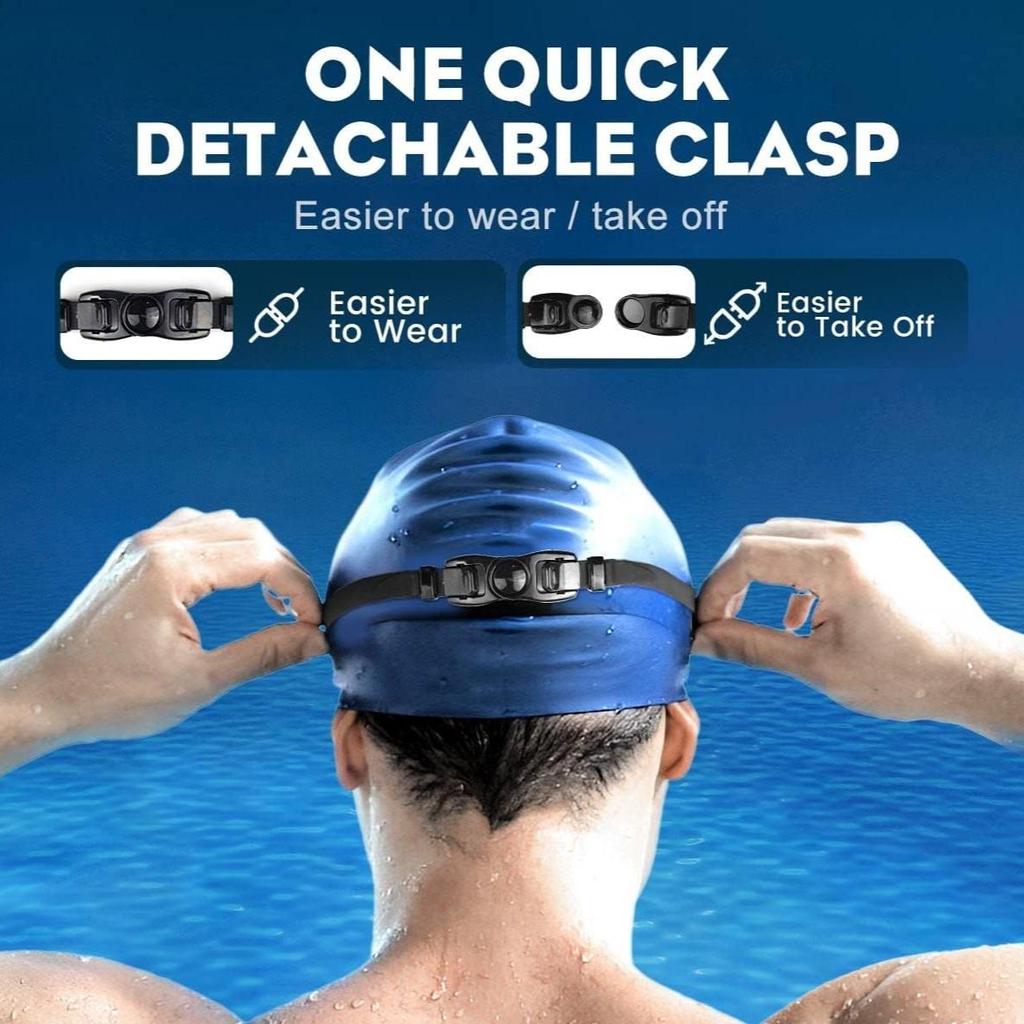 Swim Goggles 2 Pack, Wide View Anti Fog&UV Swimming Goggles for Audlt, No Leaking Swim Glasses for Men Women Youth