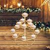62KD 1PC 3 Layer 14 Lamp Home Table Centerpieces Butter Lamp Desk Ornament Holder