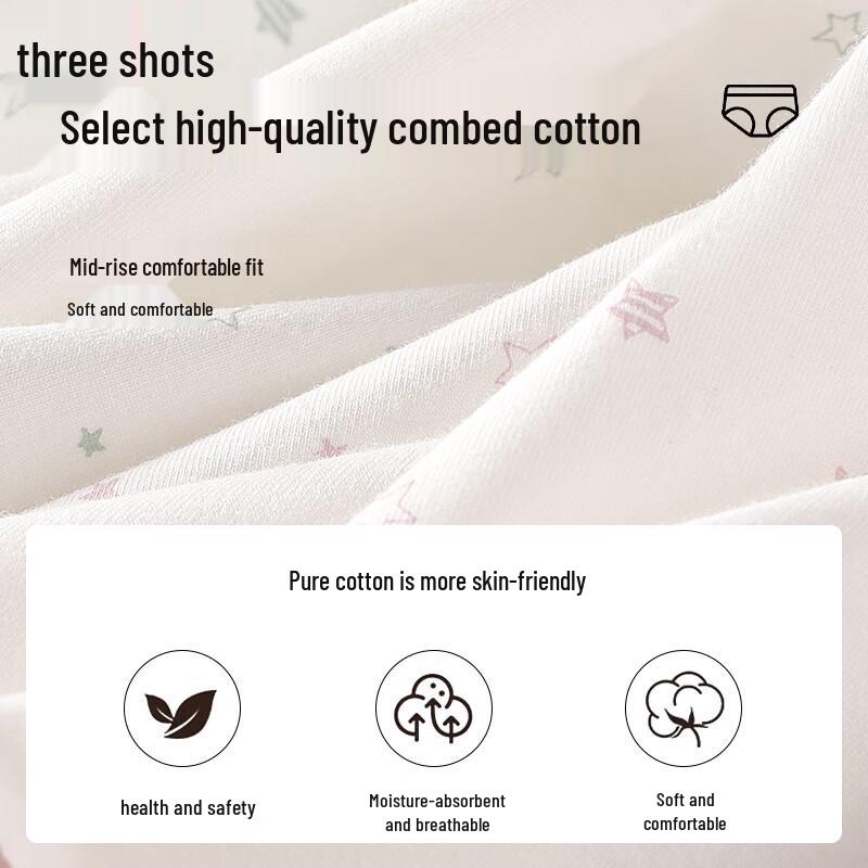 ThreeGun Women's Cotton 7A Antibacterial Briefs Multi-Pack
