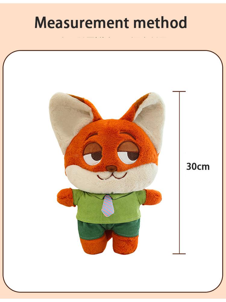 Cartoon Q Version Fox Nick Doll Judy Doll Crazy Animal Fox Plush Toy Birthday Gift For Girlfriends