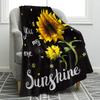 Sunflower Gifts Throw Blanket for Women Girls, Adults Kids Sunflowers Pattern Blanket, Home Living Room Bed Couch Decor Blankets