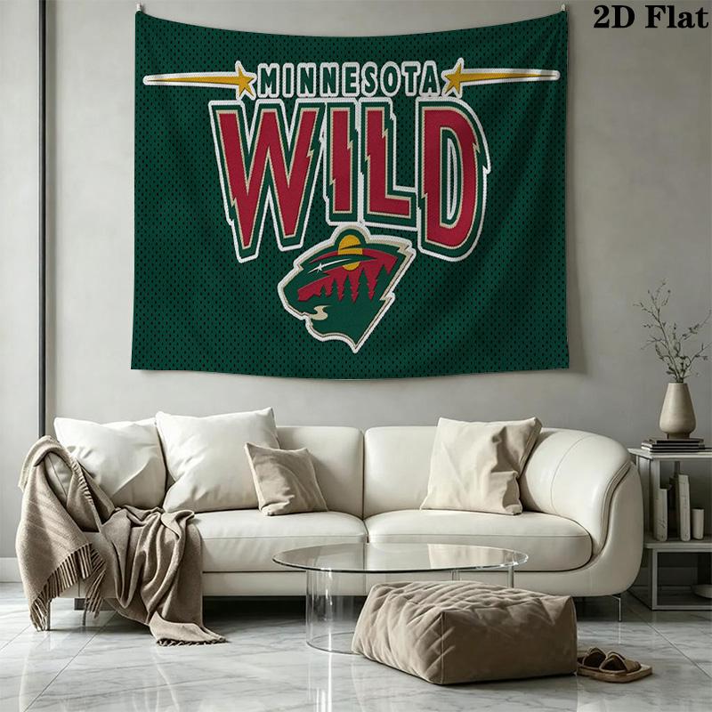 Minnesota Wild Wall Tapestry Aesthetic Wall Hanging Printed Fabric Blanket Decorative Tapestries for Bedroom Living Room Home Decor