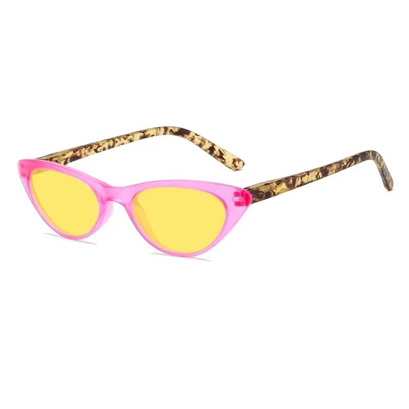 Retro Cat-Eye Anti-Blue Light Night Vision Glasses Neutral Fashion Night Vision Sunglasses Outdoor Driving Riding Glasses