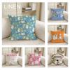Cute Hippo Elves Cushion Cover Pillowcase Set Pcs X X Breathable Washable Sofa Cushion Cover