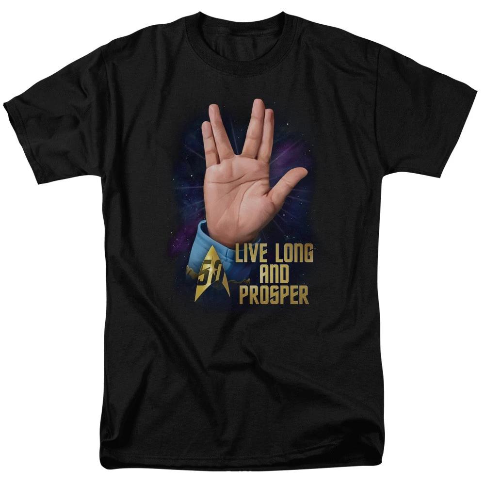 Star Trek 50 Years Anniversary Llap Spock Licensed Adult T-Shirt XS