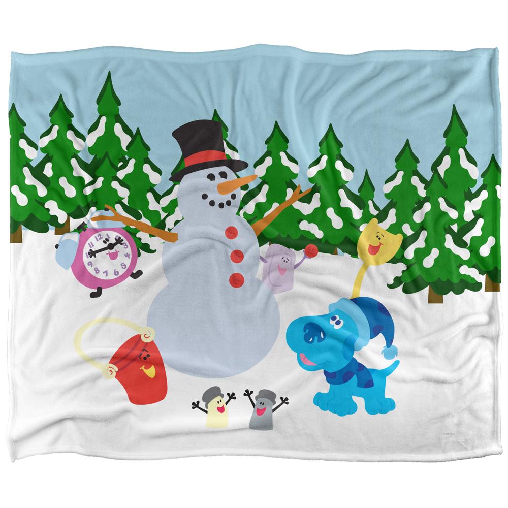 BlueÂ´s Clues Silky Landscape Blue Winter Supersoft Blanket