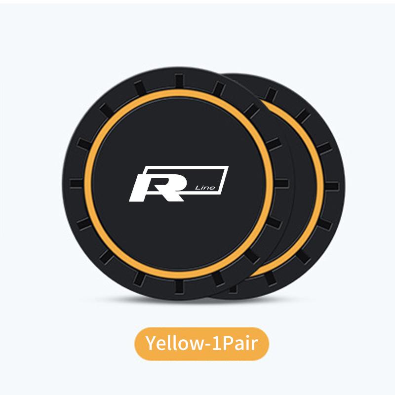 New 2026 Emblems Car Cup Anti Slip Pad With Logo Waterproof Protection Pad For Volkswagen VW Beetle CC B5 B6 B7 EOS GTI MK2 MK4 MK5 MK6 P zs1