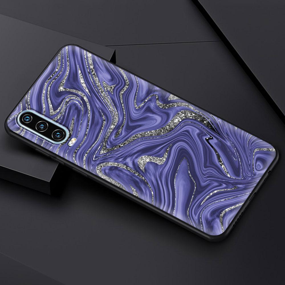 Marble Pattern Gold Glitter Case For Huawei P50 P40 P30 Lite E P20 Pro Y9 Y7 Y6 2019 P Smart 2021 Z Y6p Y7a Y9s Phone Cover Soft