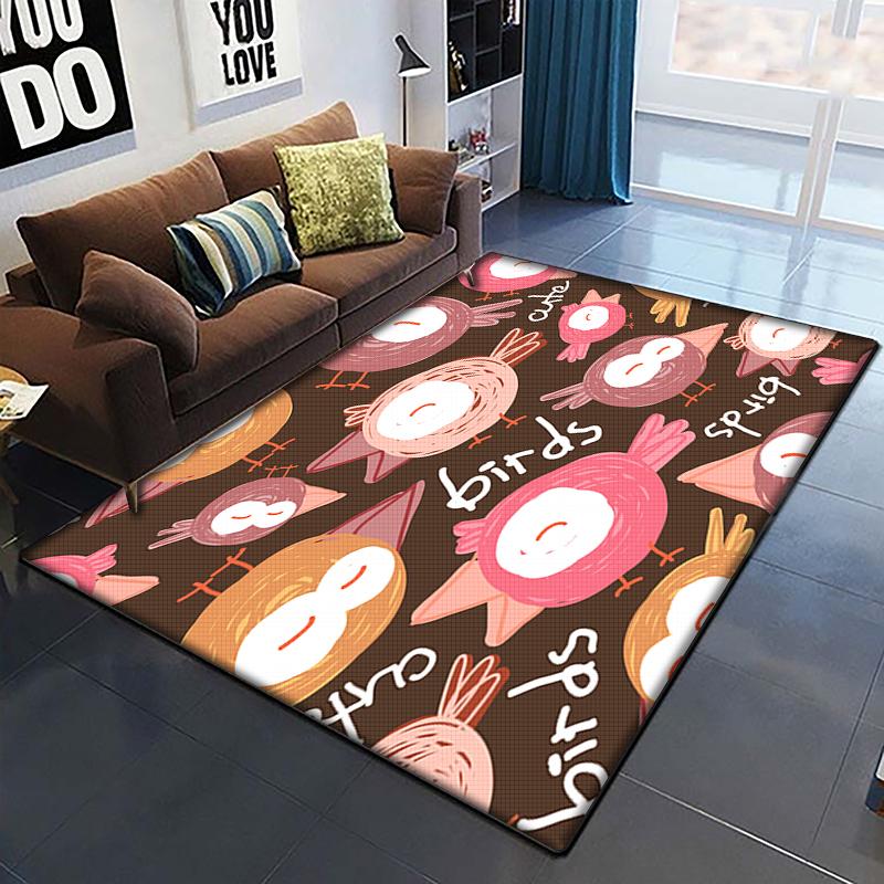 Desen animat anime frumos pictură covor pentru camera de zi Covor zonă mare Covor negru moale Covorașe de decorare a casei Covoare Boho Picnic